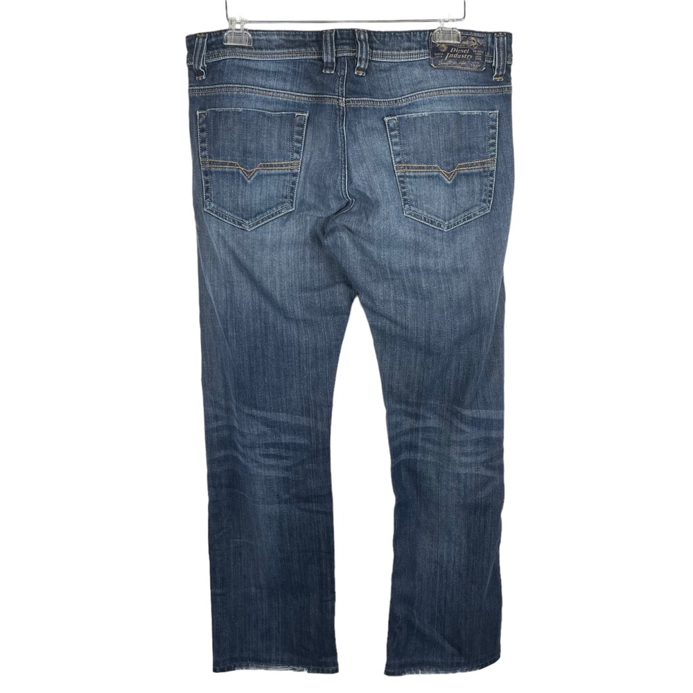 Diesel Industries "VIKER" Regular Straight Stretch Jeans 36x31 HEM IS ALTERED - Picture 4 of 14